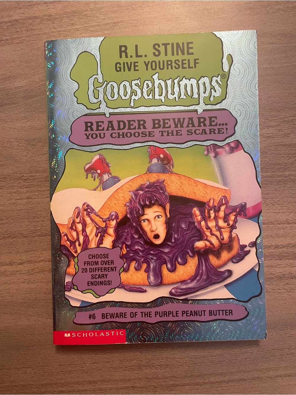 Stine Give Yourself Goosebumps #6 Beware the Purple Peanut Butter 1st Print 1996